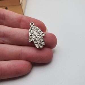 Chakra hand necklace charm pendant